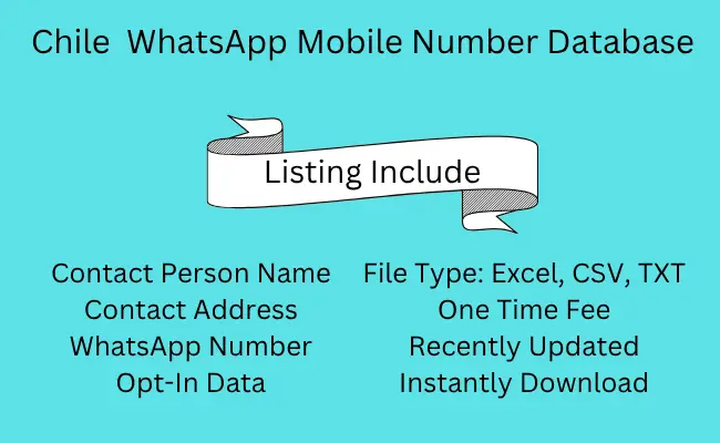 Chile WhatsApp Mobile Number Database