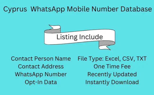Cyprus WhatsApp Mobile Number Database