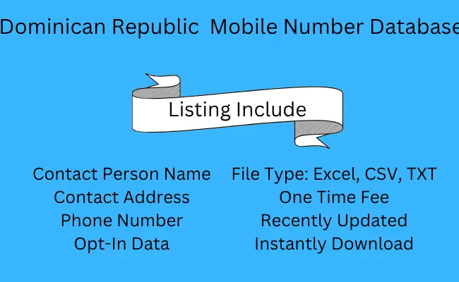 Dominican Republic Mobile Number Database