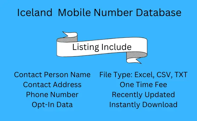 Iceland Mobile Number Database