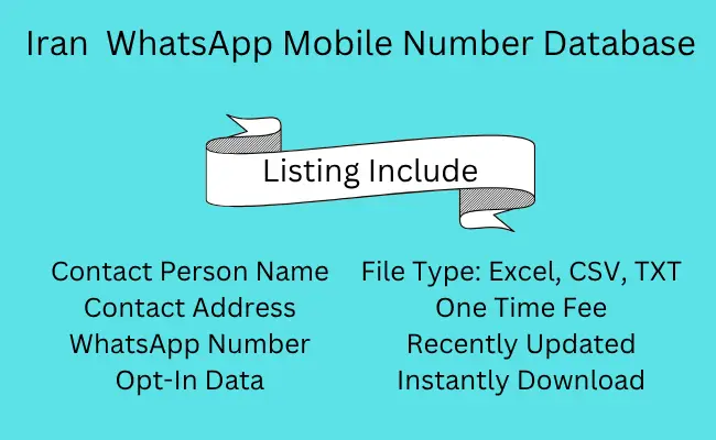 Iran WhatsApp Mobile Number Database