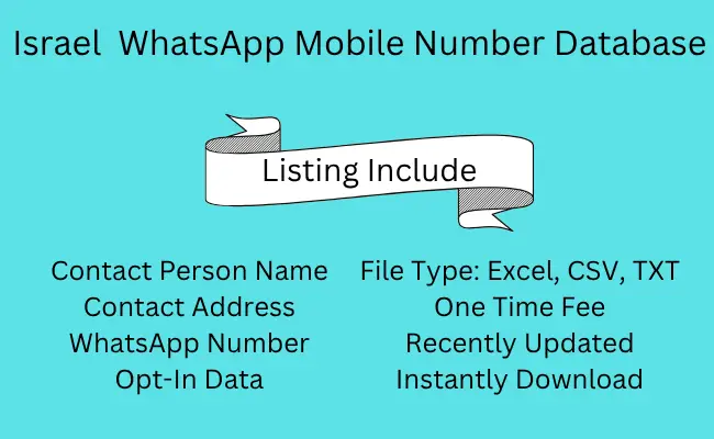 Israel WhatsApp Mobile Number Database