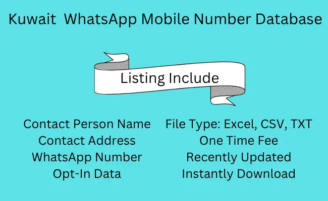 Kuwait WhatsApp Mobile Number Database
