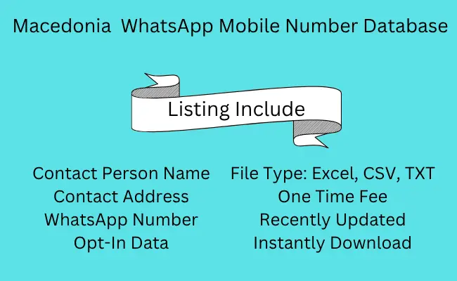 Macedonia WhatsApp Mobile Number Database