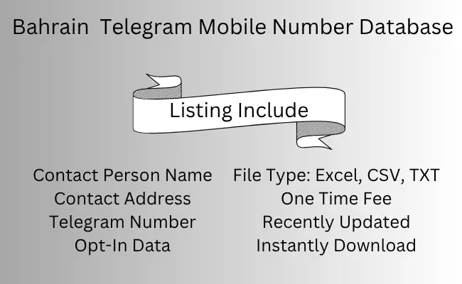 Bahrain Telegram Mobile Number Database