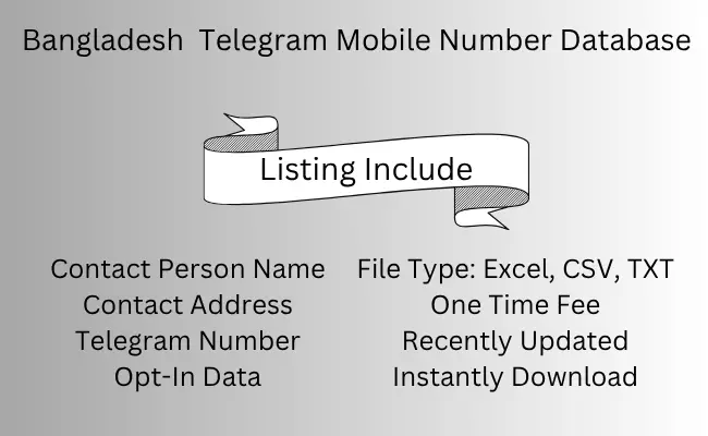 Bangladesh Telegram Mobile Number Database