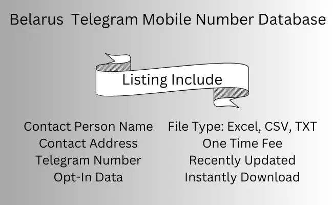 Belarus Telegram Mobile Number Database