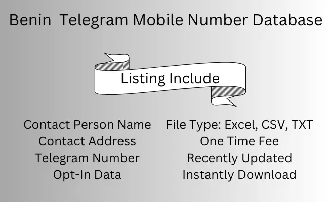 Benin Telegram Mobile Number Database