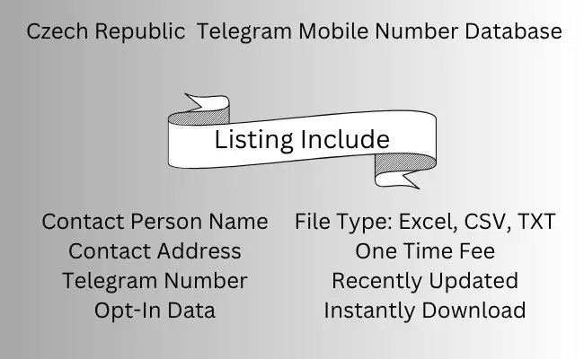 Czech Republic Telegram Mobile Number Database