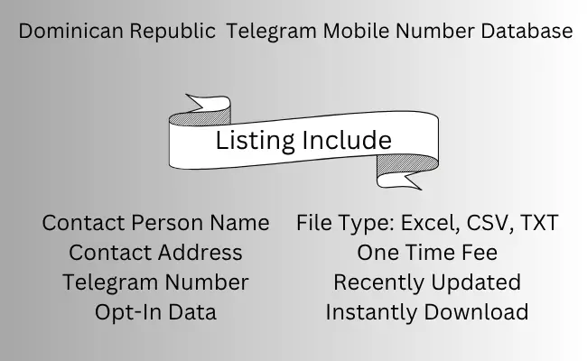 Dominican Republic Telegram Mobile Number Database
