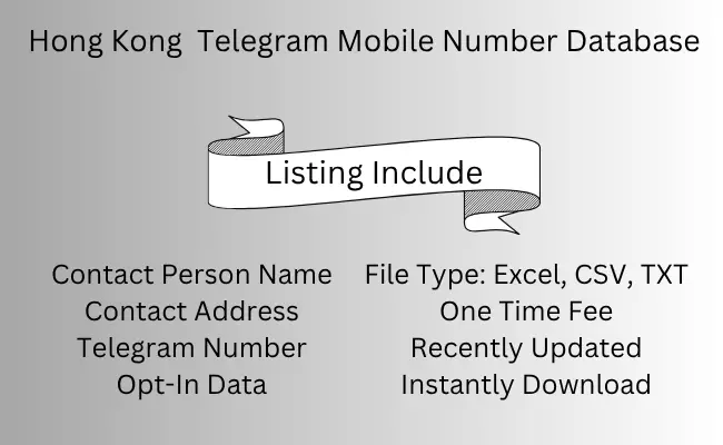 Hong Kong Telegram Mobile Number Database
