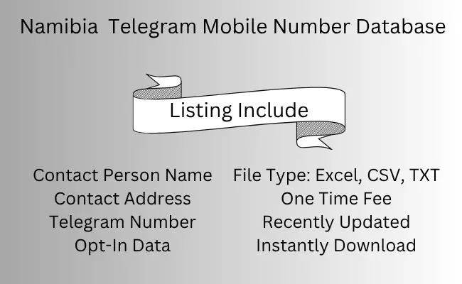 Namibia Telegram Mobile Number Database