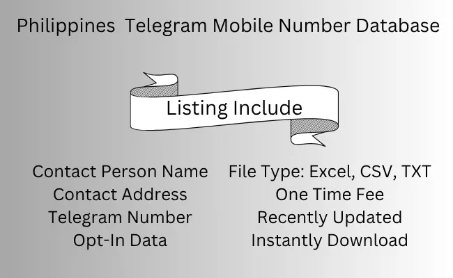 Philippines Telegram Mobile Number Database
