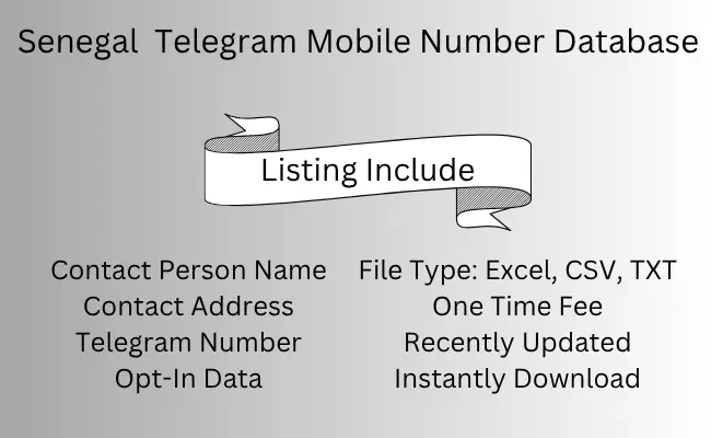 Senegal Telegram Mobile Number Database