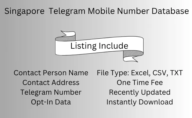 Singapore Telegram Mobile Number Database